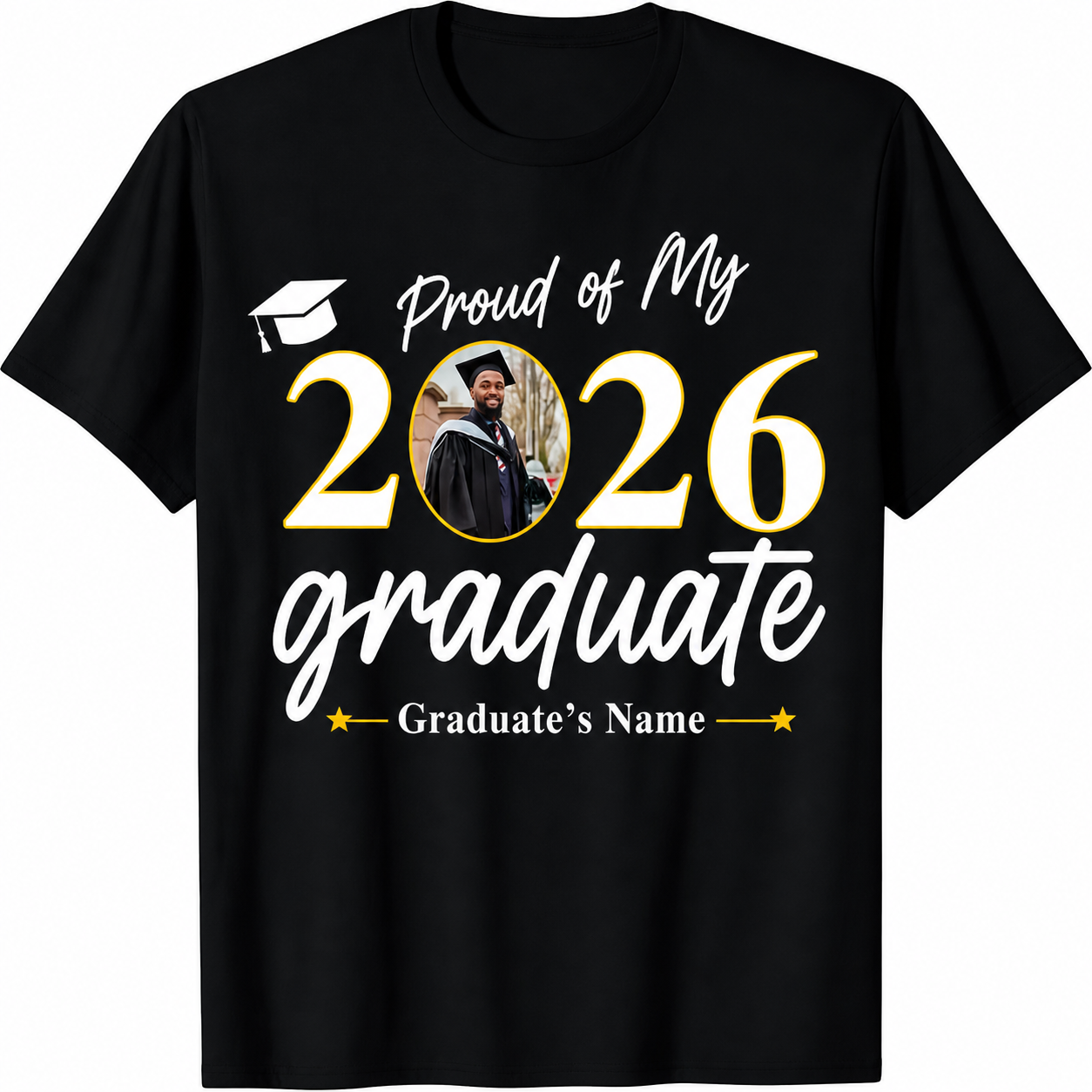 Custom Graduation Photo Shirt – Proud of My Graduate 2026